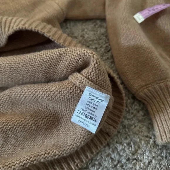 Something Navy Miranda Coil Neck Sweater In Camel Brown 
size XL - Picture 11 of 12